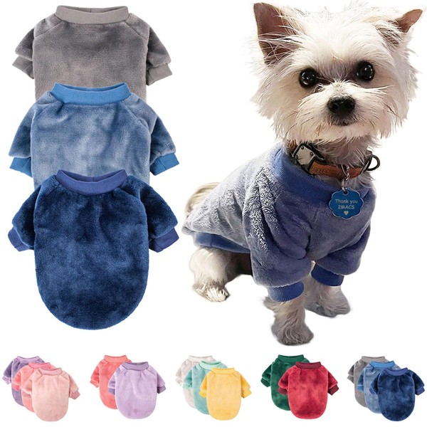 FabriCastle Dog Sweater, Pack of 2 or 3, Dog Clothes,