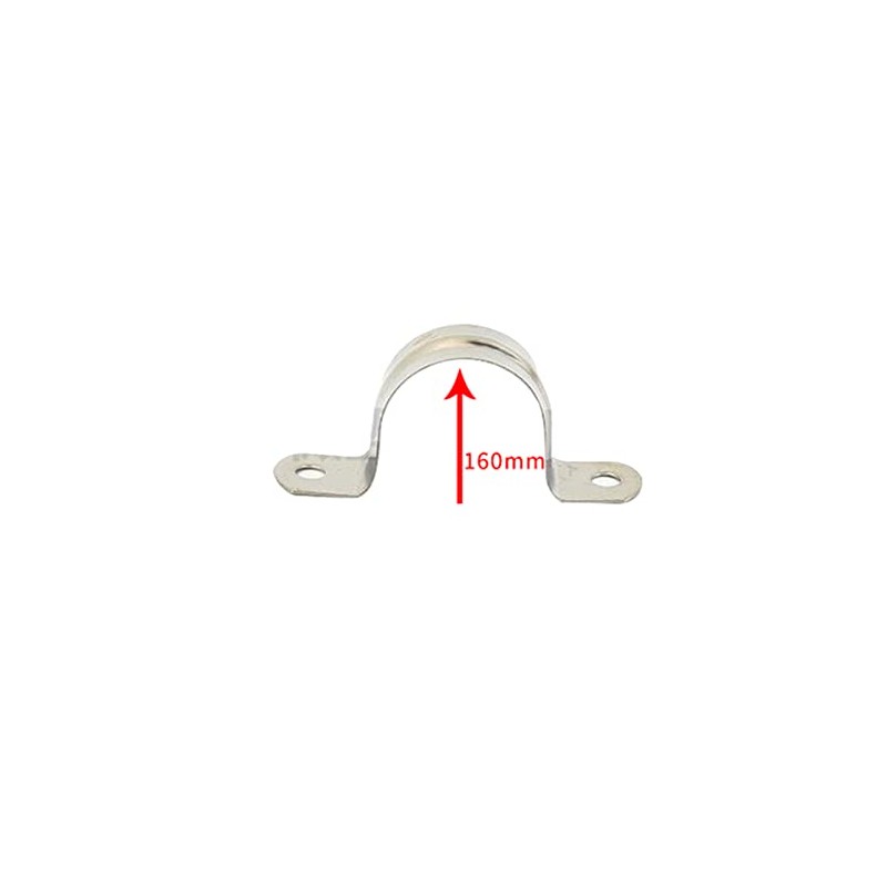 MACHSWON Pack of 4 Pipe Band Clamp 160 mm 304