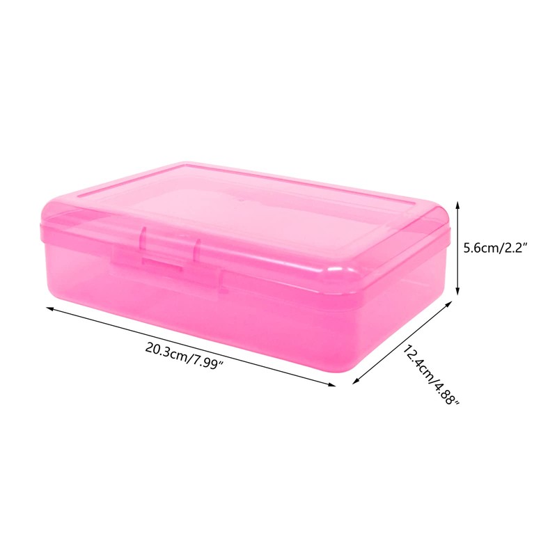 Ykimok Large Capacity Clear Pencil Box, Pencil Case, Plastic Pencil