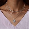 Wendalern Layered Snake Bone Choker Necklace Boho Satellite Chain Necklace