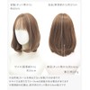 AQUADOL wig medium see-through bang, bob, blonde hair, pink hair,