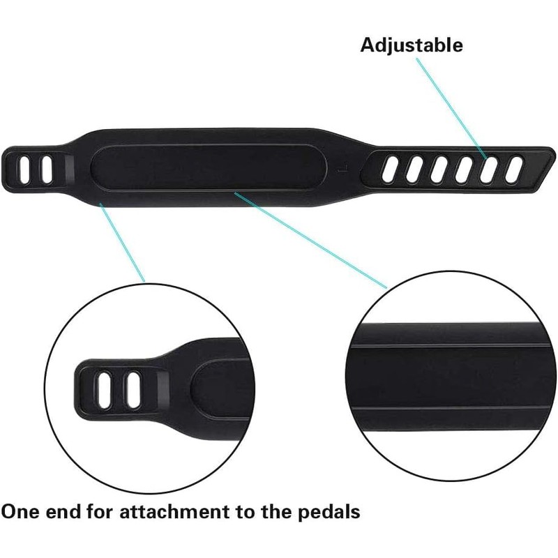 Universal Pedal Strapfor Exercise Cycle Home or Gym,2Pcs Adjustable Length