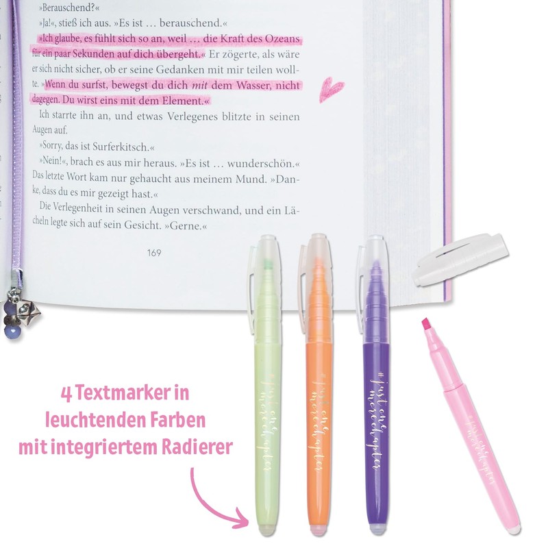moses. Just one more chapter Highlighter Set of 4 Erasable