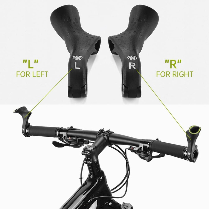 Bicycle Bar Ends Ergonomic -Slip MTB Mountain Bike Handlebar Ends