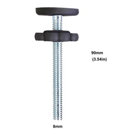 4 Pack Baby Gate Threaded Spindle Rod 8MM(M8), Replacement Screw Bolts Hardware Parts Kit for Pet & Dog Pressure Mounted Safety Door & Stair Gates (a White)