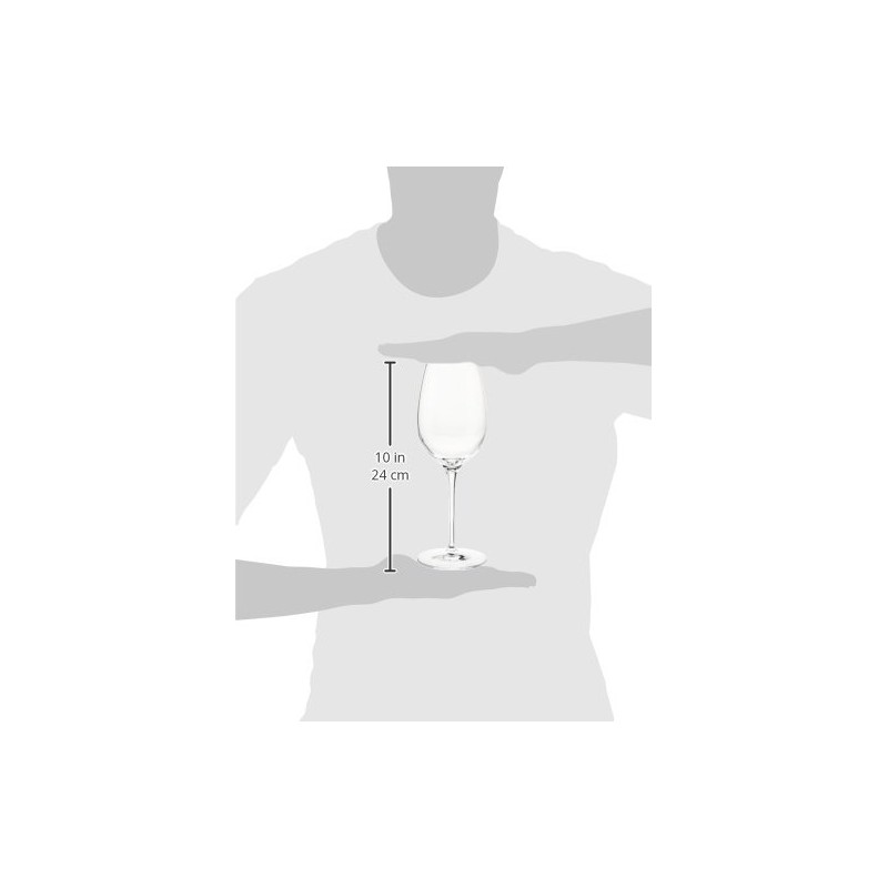 Luigi Bormioli Styles 12.75 oz Soft White Wine Glasses (Set