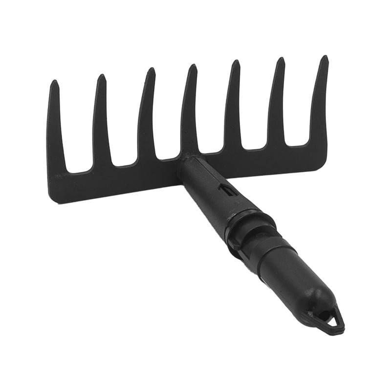 Zenport J4007 Soil Rake Attachment, Garden Multi Tool, Black