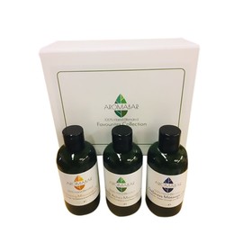 Aromabar Massage Oil Favourites Gift Set with Muscle Aches, De Stress & Relaxing Blends in Grapeseed (3 x 100ml)