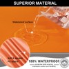 Bifaunvogel Waterproof PU Bar Stool Covers, Slipcovers, Counter Height, Orange,