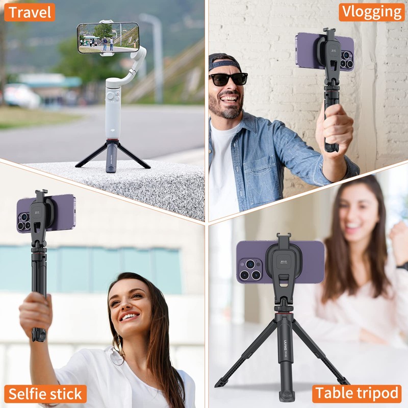 UURIG TP05 Extendable Mini Camera Tripod, Portable Selfie Stick Handle