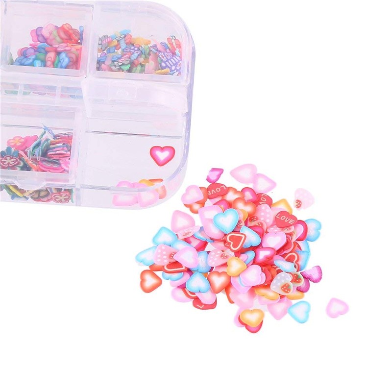 CCINEE Nail Art Slice with Fruit Flower Food Slice Assorted