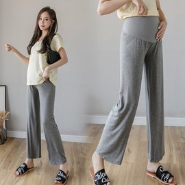 Comfortable Maternity Cropped Pants Maternity Pants Gray/M (size 44-55) 2ea