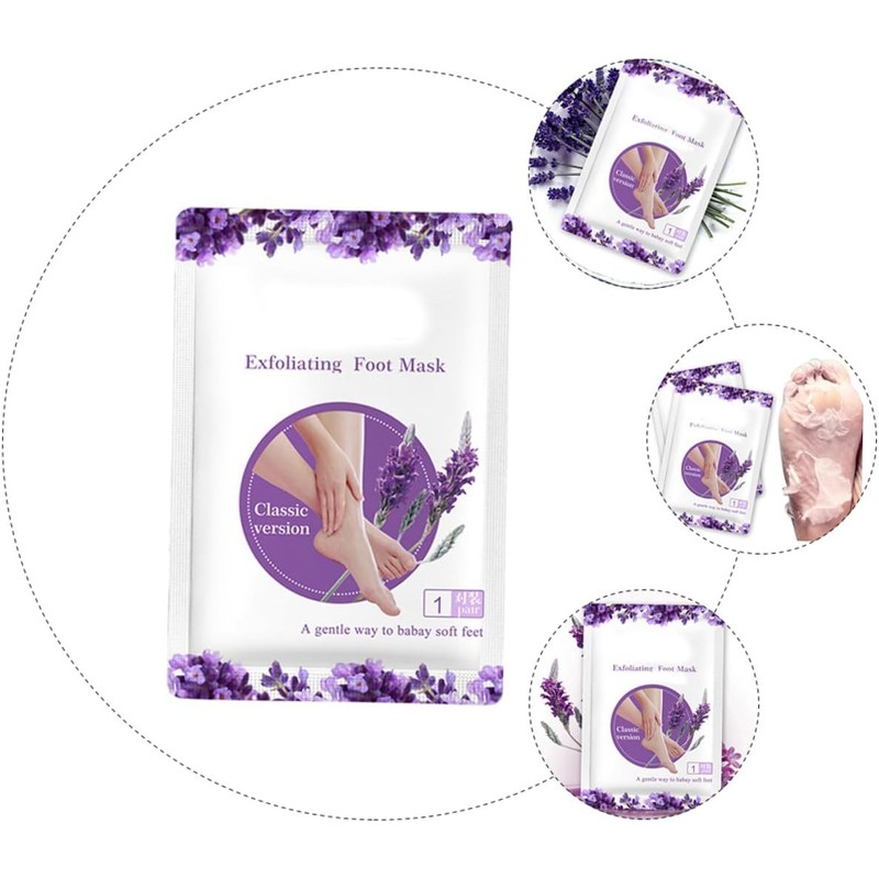 Cabilock Mascarillas Exfoliantes para Pies 2 Pares Blanqueadoras Hidratantes para