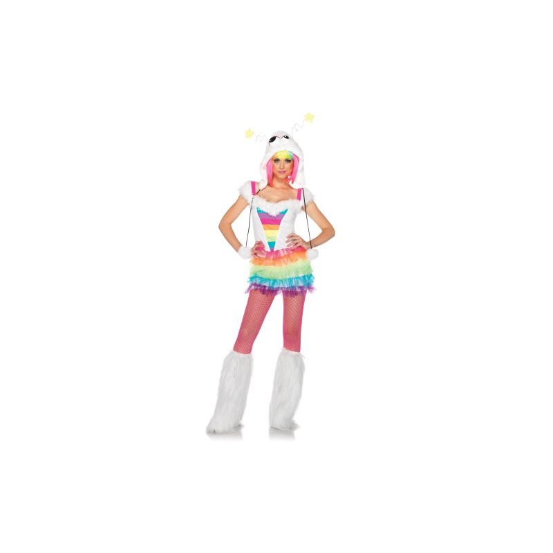 LEG AVENUE 85095 Star Glitter Monster Costume, Size M/L, Multicoloured