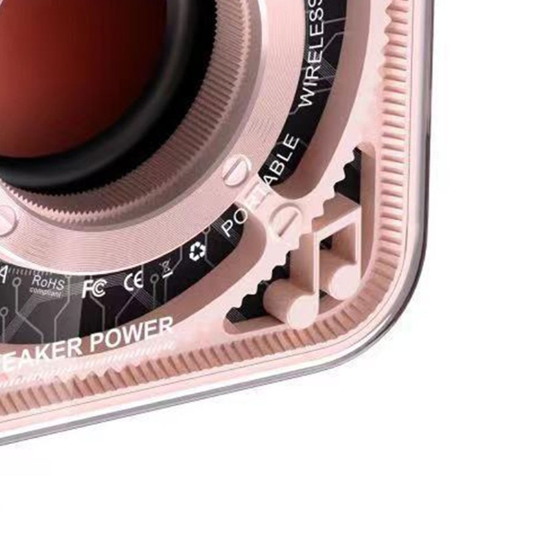 Portable Wireless Bluetooth Speaker 5W Transparent Mechanical Armor Style Small