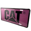Caterpillar Dark Pink/Black Ladies Vanity Aluminum License Plate