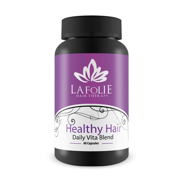 La Folie Hair Therapy - Healthy Hair - Daily Vita Blend- Biotin- 60 Capsules