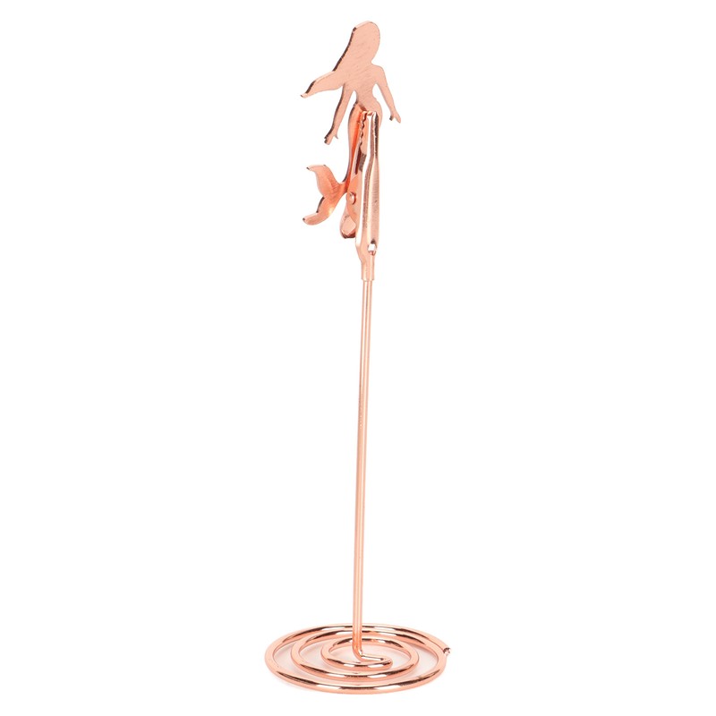 10pcs Table Number Holder Spiral Base Mermaid Shaped Wedding Table
