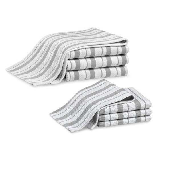 Williams-Sonoma Drizzle Grey Dish Towels and Dish Cloths