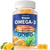 Vegan Omega 3 Gummies for Adult 40+: 1280mg Omega-3 Fatty