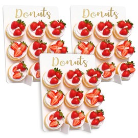 3Pcs Donut Wall Display Stand Donut Board Doughnut Bar Display Donut Decor for Baby Showers Birthday Bridal Shower Wedding Party Treat