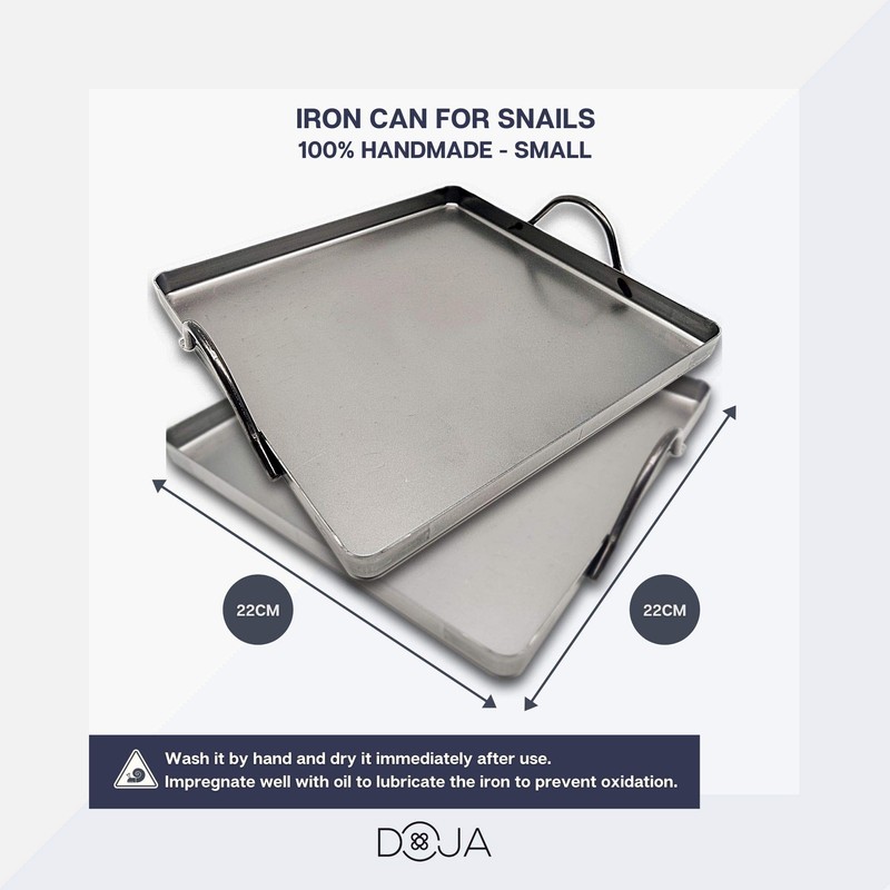 DOJA Barcelona | Iron can for Snails | Dimensions: 22x22
