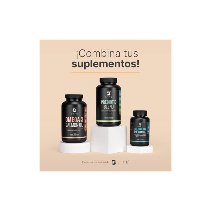 Prebióticos 240 Cápsulas 1000 Por Porción Inulina Glucomanano Pectina Apoyo