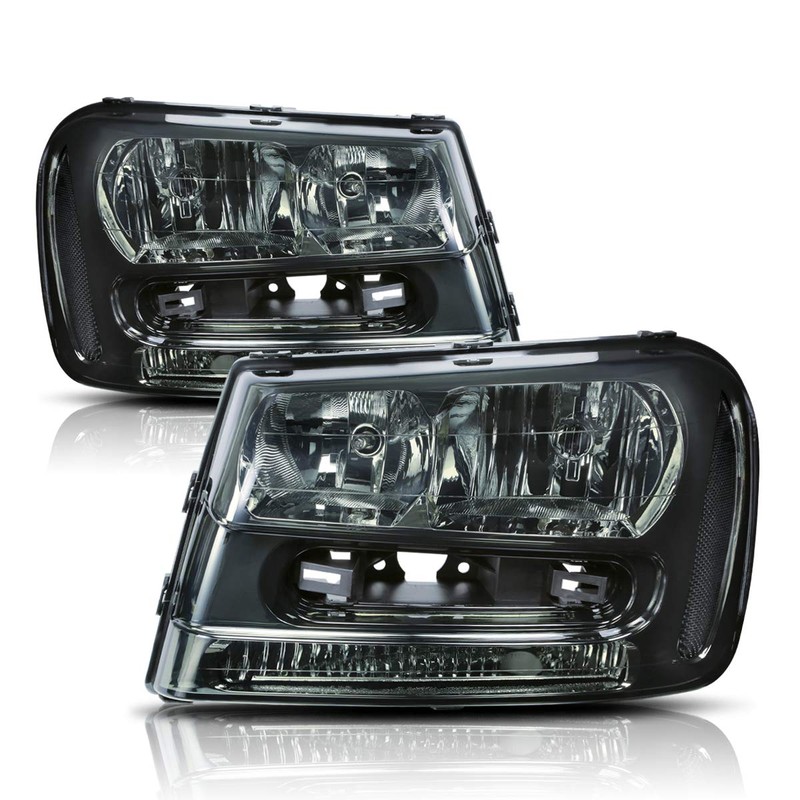 PM PERFORMOTOR 2Pcs Headlights Assembly Compatible with Chevy Trailblazer EXT