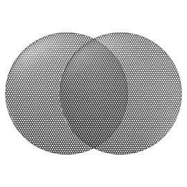 X AUTOHAUX Universal 4.5 Inch Speaker Grills Mesh for Audio Subwoofer 120x6.5mm Grille without Frame Black - Pack of 2