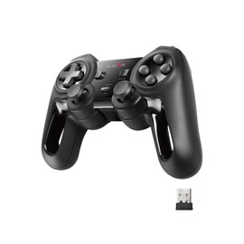 エレコム ワイヤレス ゲームパッド 13ボタン Xinput 振動 連射 高耐久 ブラック JC-U4113SBK