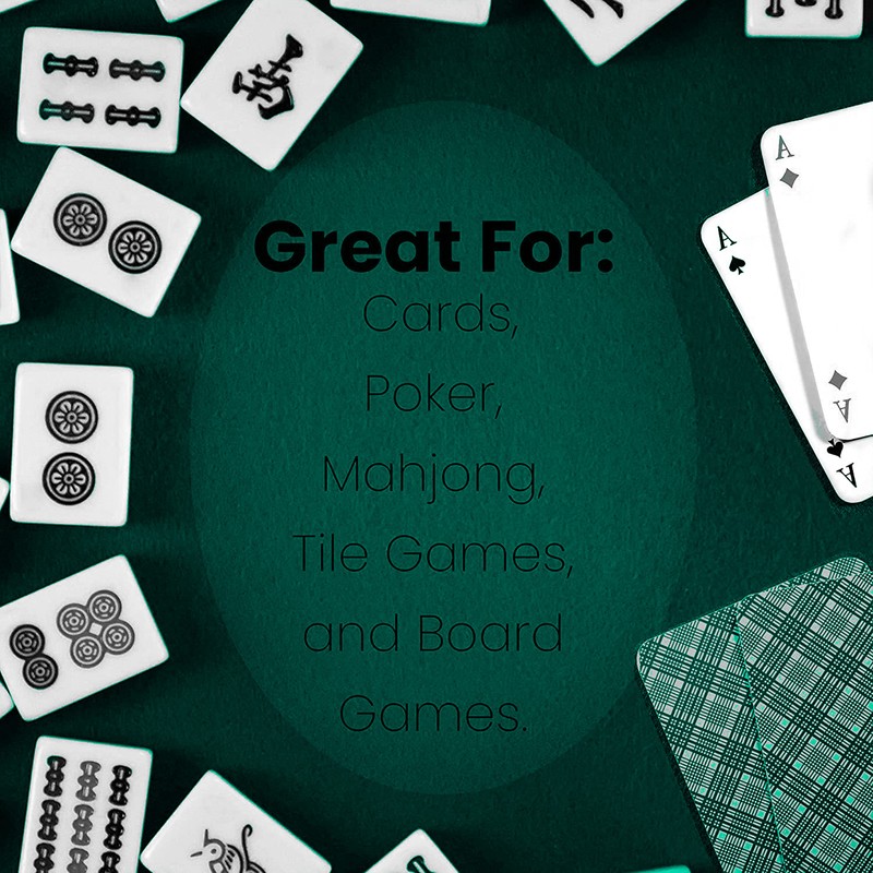 Felt Card Game Table Cover 38 Inch for Playing Cards,
