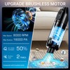 Handheld Vacuum Cordless, Car Vacuum with 16000Pa Powerful Suction, Lightweight