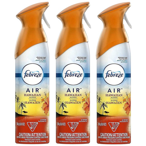 Febreze Air Freshener, Hawaiian Aloha, 8.8 Ounces (Pack of 3)