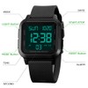 zolohoni Square Men's Digital Watch Big Numbers Dial Large Face