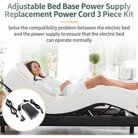 HAVANSIDY Adjustable Bed Switching Power Supply 3 Piece Replacement Base and Adapter Kit for Ergo, Extend, Sealy Ease and Serta New Generation Electric Bed, 29V Bed Base Power Supply Adapter