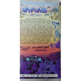 2012 Bonnaroo Poster 11"x17"  Radiohead Red Hot Chili Peppers Venue Concert
