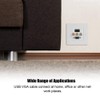 VBESTLIFE Distribution and Organization Multimedia Wall Plates Socket Panel, Composite