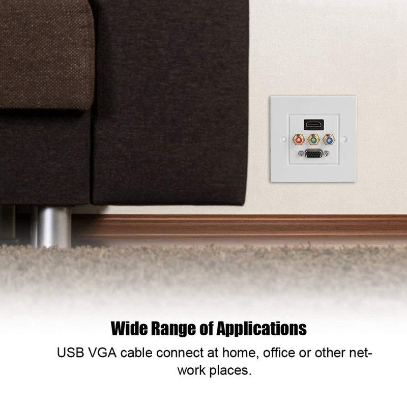 VBESTLIFE Distribution and Organization Multimedia Wall Plates Socket Panel, Composite