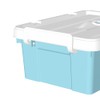 Cetomo 20L*4 Plastic Storage box, Tote box,Organizing Container with Durable