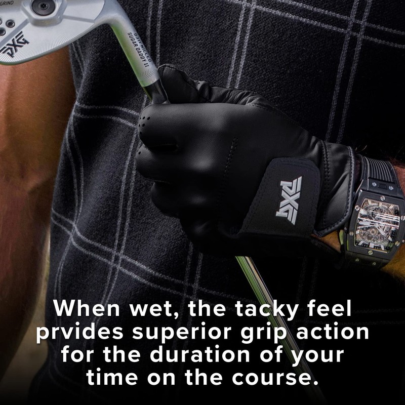 PXG Men's LH Players Glove Left Hand Short Fingertip G4-652011019LHXLC-BLK
