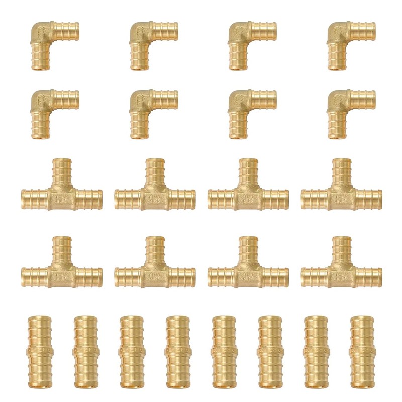 EFIELD Pex-b Pipe & Fitting Combo: 3/4-inch Pex-b Pipe (2