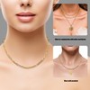 10 Pcs Chain Charm Necklace Bracelets Kit,DIY Paperclip Link Chain