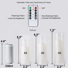 Amagic Pure White Flameless Candles, Battery Operated Candles, Acrylic Flickering