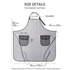 APRONNER Waterproof Plus Size Aprons for Women Men with Pockets