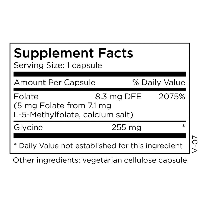 Methylpro L-metilfolato 5 Mg Cpsulas 30 Folato Metilado