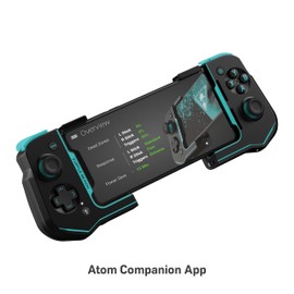 Turtle Beach Atom Mobile Gaming Controller for Android 8.0+ Devices with Bluetooth 4.2 – Black/Teal