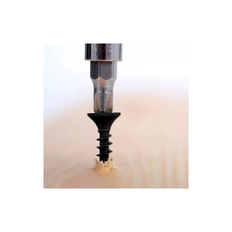Pijas Para Madera Multiusos Trabajos Carpinteria, Tornillo Aglomerado Negro Fosfatado