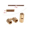 Drill Hinge Copper Barrel Hidden Hinge 4 Pieces 180° Opening