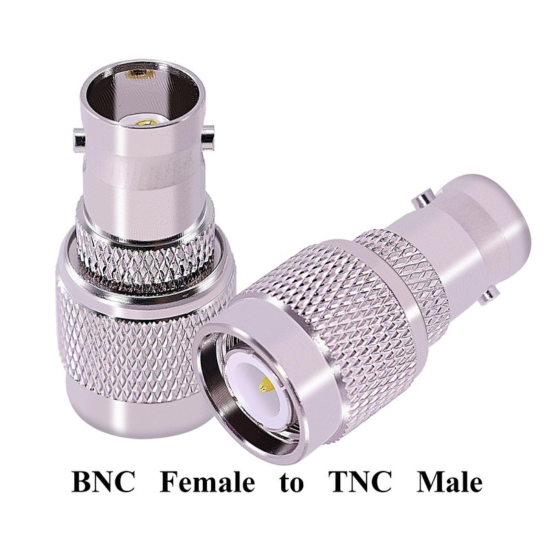 CNARIO - 2 adaptadores coaxiales de RF BNC hembra a