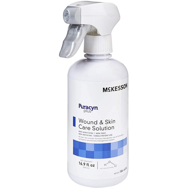 McKesson Puracyn Plus Wound Irrigation Solution 16.9 oz. Spray Bottle 6 per Case